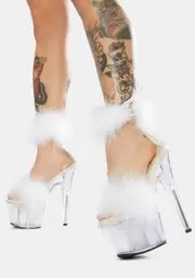 [Pleaser] White Adore Platform Heels