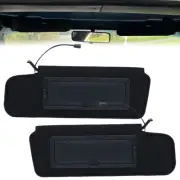 New Sun Visor Sunvisors For C4 Corvette 1984-1996 Pair Sun Shades With Light