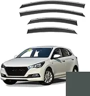 4Pcs Car Wind Deflectors for Toyota for Verna Hatchback Mk5-Yc 2016-2019 2020 2021 2022 2023, Side Window Ventilated Visors Rain Deflector