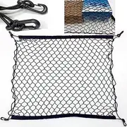 4 Hooks Car Trunk Cargo Net Mesh Storage Organizer,70cm x70cm Car Net,for Mitsubishi EclipseCross Eclipse Cross