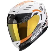 EXO-520 Evo Air Titan White-Orange Full Face Helmet