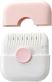 ShanLily 2 in 1 Hair Trimmer Hair Razor Comb Sharp Hair Cutter Comb, Manual Hair Trimmer Comb, Hair Cutting Comb (pink)