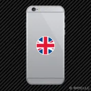 Round Union Jack Cell Phone Sticker Mobile Die Cut UK british england flag