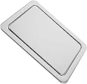 Kichvoe Trash and Waste Chute Lid Recessed Counter Top Covers Countertop Stainless Steel Balance Flap Cover, Surface Trash Grommet Swing Trash Can Lid B