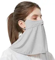 [OZ SMART SUN PROTECTION] Summer Sun Protection Face Mask, UV Cover for Women with Neck Scarf/Cooling Flap, UPF 50+ Bike Face Shield, Balaclava, Gaiter for Fishing, Cycling, and Outdoor Activities