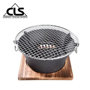 【韓國CLS】頂級鑄鐵燒烤爐 含托盤 烤網/烤肉爐/鑄鐵爐/不鏽鋼/烤肉/野炊(特大款)