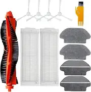 Accessory Kit Replacement for Viomi V2 P V-RVCLM21B for Xiaomi Robot Vacuum Mop Pro STYTJ02YM, Robotic Vacuum Cleaner, 1 Main Brush, 4 Side Brush, 4 Mop Cloths, 3 Filters