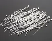 Head Pins Ball Head Pins Shiny Silver Head Pins 50mm 25 pieces Headpins