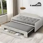 Familand Queen Daybed Trundle Bed Storage Drawer Upholstered Day Bed Frame