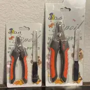 Pet Dog Toe Nail Clippers Scissors Shears Professional One Small & One Bigger