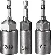 Hex Bit Socket Set | Hex Shank Socket Driver Set - Repairing Hand Power Tool Accessories for Automotive Repair Indoor Home Maintenance Machinery Assembly