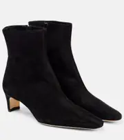 [Staud] Staud Wally 55 suede ankle boots AU 9 black