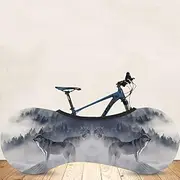 Dust-Proof Bicycle Wheel Cover Cycling Bike Wheels Storage Bag Wolf Pattern Indoor Bicycle Protective Gear MTB Bicycle Cover (Color : 6, Size : for Bike 20 29in)