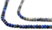 Faceted Lapis Lazuli Beads 3mm Blue Gemstone 15 Inch Strand