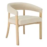 [James Lane] Jonah Dining Chair Brushed Elm & Natural