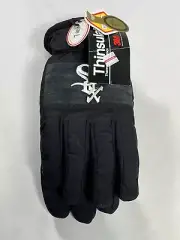 Mens 3M White Sox Black Thinsulate Vintage Gloves NEW