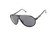 Carrera Champion 65 Shiny Black/Grey Unisex Pilot Sunglasses 807-IR