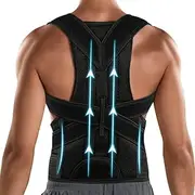 Posture Corrector for Men&Women - Back Brace for Lumbar Support and Upright - Breathable Back Straightener Back Corrector Posture Improve and Neck, Back, Shoulder Pain Relieve
