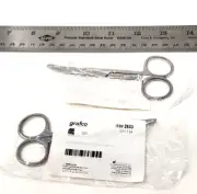 2 Pack Grafco Curved Operating Scissors, 4.5", Sharp/Blunt, Stainless Steel 2633
