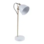 Leah Desk Lamp White Metal - 22537