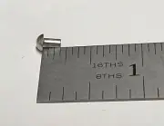 (50) 3/32 x 3/16 Round Head Solid Aluminum Rivet Short 3/32x3/16, .093x.187 USA