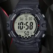 Casio AE1500WH-1AV WIDE FACE Digital Watch 100M WR 10 Year Battery 5 Alarms New