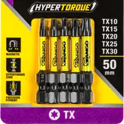Kango 50mm HYPERTORQUE Torx Mixed Impact Driver Bit - 5 Pack