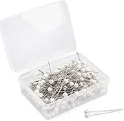 Push Pins, Map pins 200 PCS 1.5 in Pearlized Ball Head Pins Straight Pins Sewing Pins for DIY Sewing Crafts