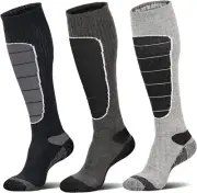 Merino Wool Ski Socks, Cold Weather Socks for Snowboarding, Snow, Winter, Therm.
