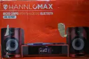 Hannix Max Micro Component w/ FM Radio, CD Player & Bluetooth- Red - HX-1079BT