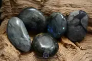 Labradorite Palm Stone for Magick, Past-Life Recall, Astral Travel Feldspar