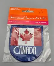 Canada Flag Travel Souvenir Sew-On Patch MIP Canadian Crests