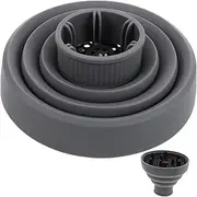 Hair Dryer Nozzle Attachment Diffuser Cap for Curly Wavy Hair Fit for Hair Dryers Soft Easy to Install Grey