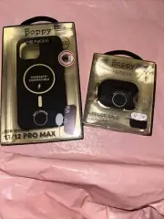 XO Poppy midnight IPhone 12/13 PRO MAX , and AirPod Pro Case
