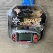Excalibur Texas Hold Em Poker Handheld Electronic Game Casino Keychain Games NiP