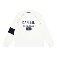 在飛比找樂天市場購物網優惠-【滿額現折300】KANGOL 長袖 大學T 白 大LOGO