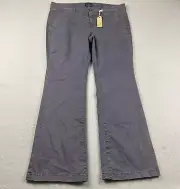American Eagle Pants Womens 16 Regular Gray Stretch Flat front Kick Boot NWT