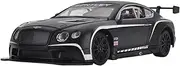 Scale Finished Model Car 1/24 for Bentley Continental GT3 High Simulation Racing Car Model with Sound Light Diecast Pull Back Vehicle Miniature Replica Car(Black)