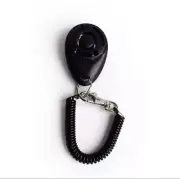 Pet Dog Puppy Training Clicker Sound Wrist Strap Obedience Agility Trainer Black