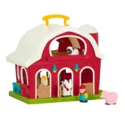 Sturdy Big Red Barn Toy for Toddler Play - Ideal for Imagination & Learning!