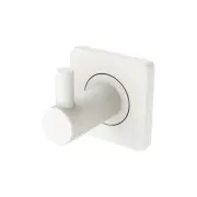 Fienza Robe Hook Chrome Sansa Matte White 83204MW