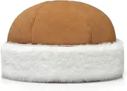 [UGG AUSTRALIAN SHEPHERD] UGG AS Women Men Beanie Genuine Sheepskin Wool Shearling Fur Round Alaska Hat