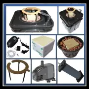 30Ltr DWC SYSTEM HYDROPONIC DEEPWATER CULTURE SQUARE BUCKET WITH HALO FAST GROW