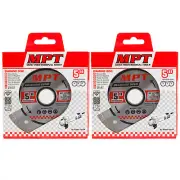2x MPT Diamond Cutting Wheel 125mm Continuous Cut Off Disc Wet Dry Grinder Tile
