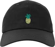 [owndis] Pineapple Embroidered Dad Hat for Man and Women, Adjustable Baseball Cap