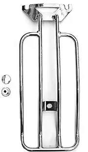 Chrome and Gloss Black Solo Seat Luggage Rack Fit for Harley 1997-2022 FLHTC Road King Touring(Chrome)