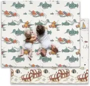 JumpOff Jo - Large Waterproof Foam Padded Play Mat for Infants, Octopus Treasure