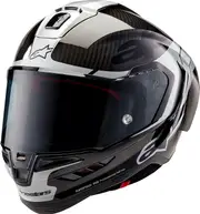 Alpinestars Supertech S-R10 Element, full face helmet , color: Black/Silver , size: S