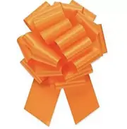 2 Berwick Offray Ribbons Pull Bow, 8” Diameter with 20 Loops, Orange