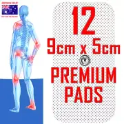 HiDow TENS EMS compatible ELECTRODE PADS - 9cm x 5cm x 12 PREMIUM PADS